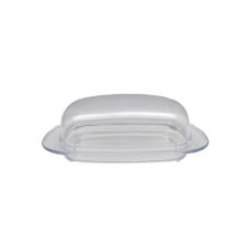 Transparent Reusable Cheese small plastic butter dish for Storing